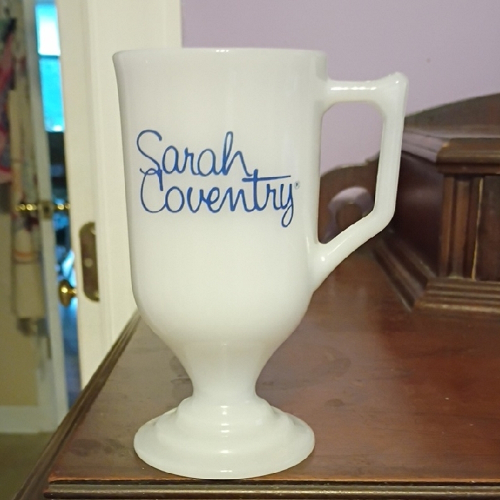 Sarah Coventry Milk Glass Goblet